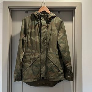 Light weight, hooded, camo jacket